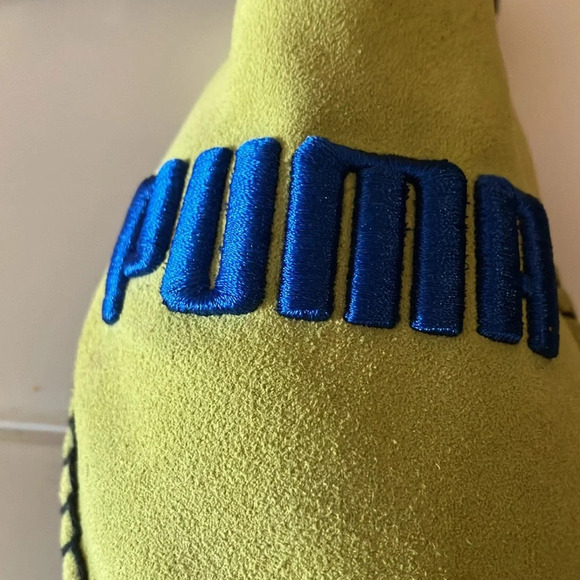 Puma Fendy Espadrille Slides Sulphur Spring/blue/black Slip on Sz 7 1/2 GUC - Picture 8 of 13